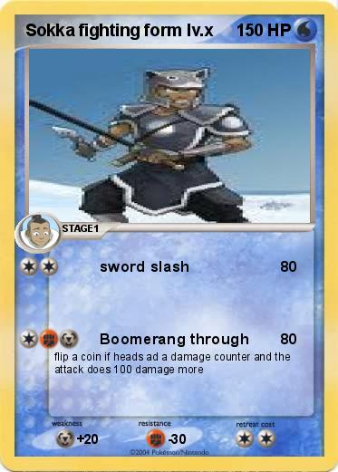 Pokemon Sokka fighting form lv.x