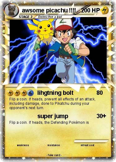 Pokemon awsome picachu !!!!