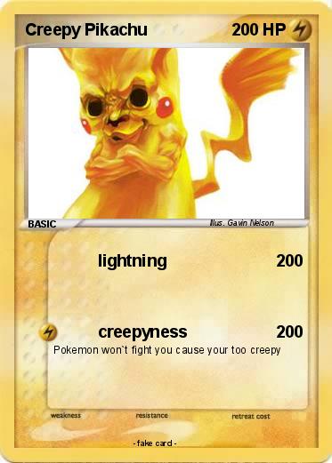 Pokemon Creepy Pikachu