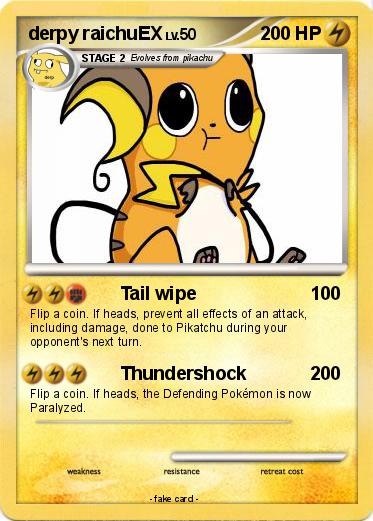 Pokemon derpy raichuEX
