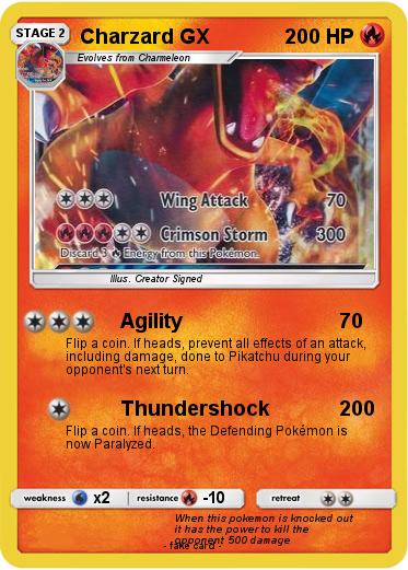 Pokemon Charzard GX