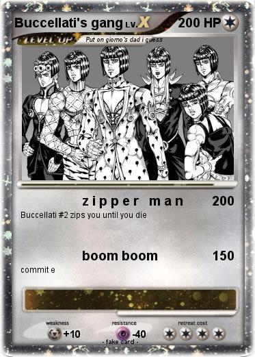 Pokemon Buccellati's gang