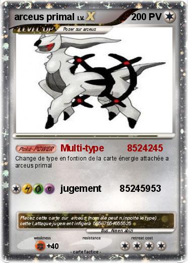 Pokemon arceus primal