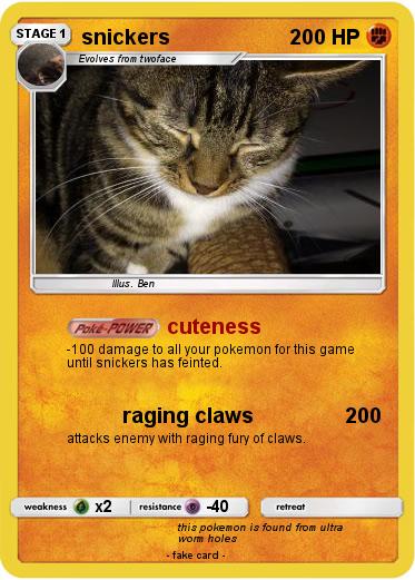 Pokemon snickers
