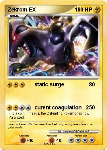 Pokemon Zekrom EX