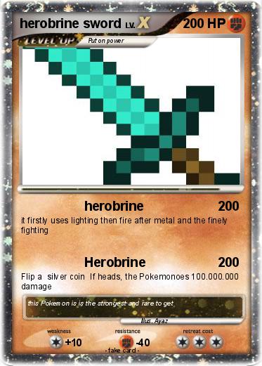 Pokemon herobrine sword