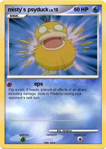 Pokemon misty`s psyduck
