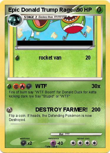 Pokemon Epic Donald Trump Rage