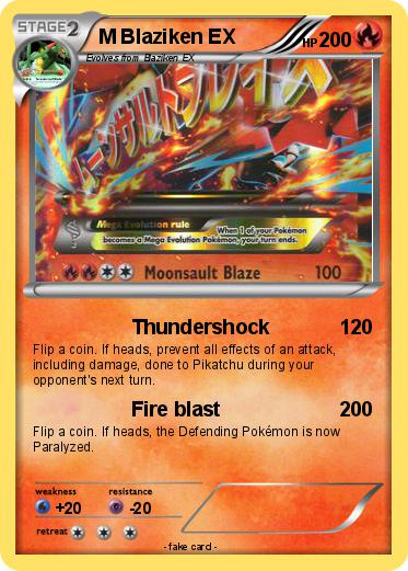 Pokemon M Blaziken EX