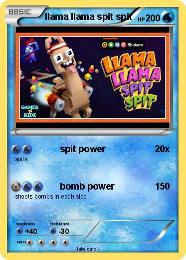 Pokemon llama llama spit spit