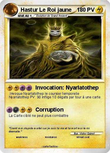 Pokemon Hastur Le Roi jaune