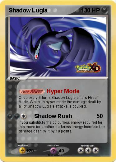 Pokemon Shadow Lugia
