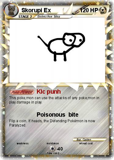 Pokemon Skorupi Ex