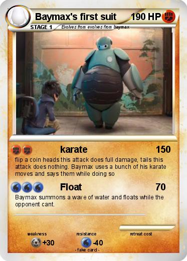 Pokemon Baymax's first suit