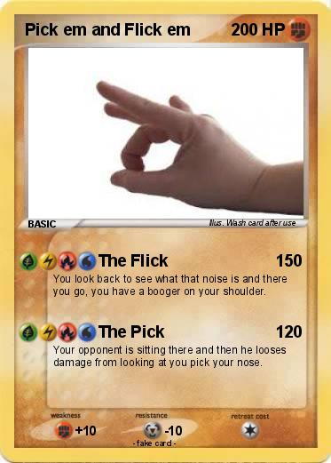 Pokemon Pick em and Flick em