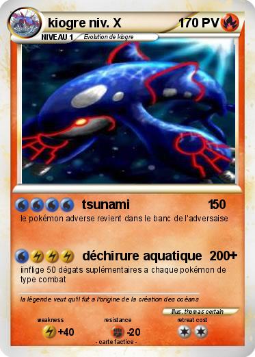 Pokemon kiogre niv. X
