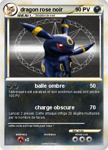 Pokemon dragon rose noir