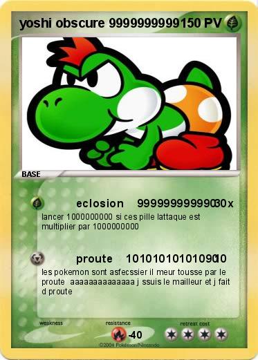 Pokemon yoshi obscure 9999999999