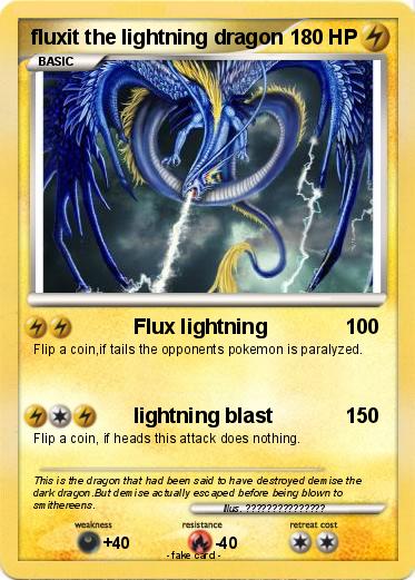 Pokemon fluxit the lightning dragon