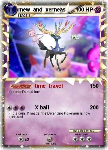Pokemon mew  and  xerneas