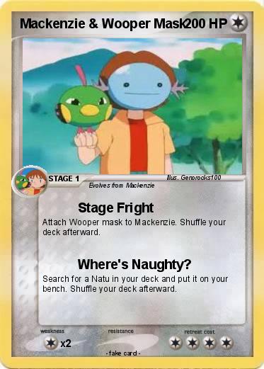 Pokemon Mackenzie & Wooper Mask