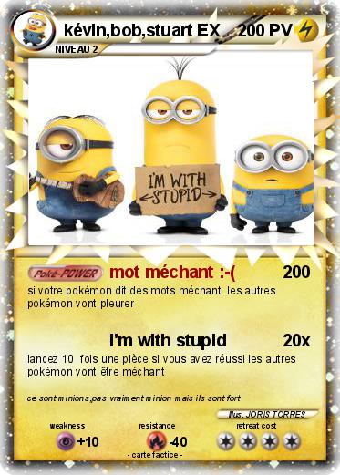 Pokemon kévin,bob,stuart EX