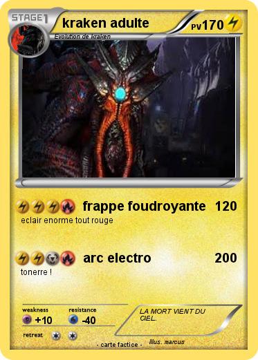Pokemon kraken adulte