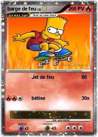 Pokemon barge de feu