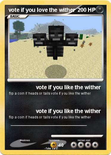 Pokemon vote if you love the wither