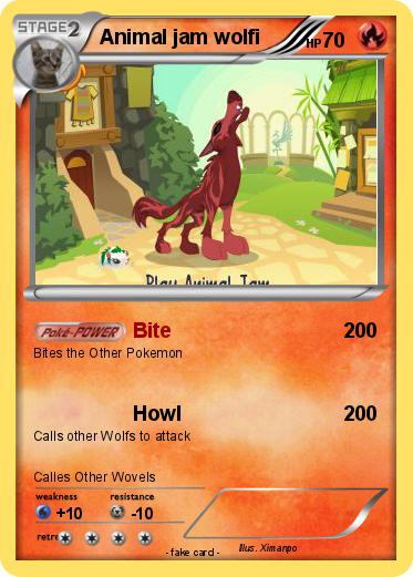 Pokemon Animal jam wolfi