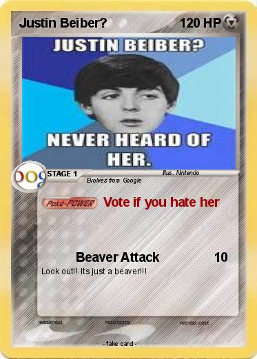 Pokemon Justin Beiber?