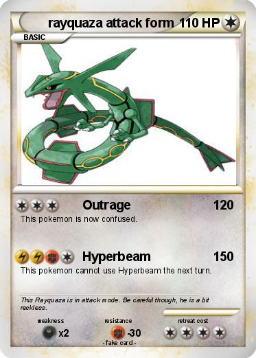 Pokemon rayquaza attack form
