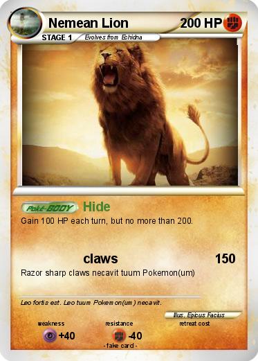 Pokemon Nemean Lion