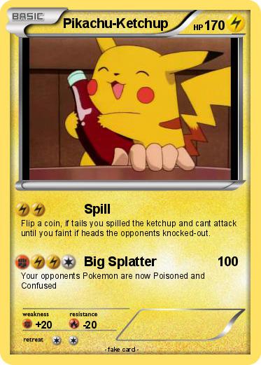 Pokemon Pikachu-Ketchup