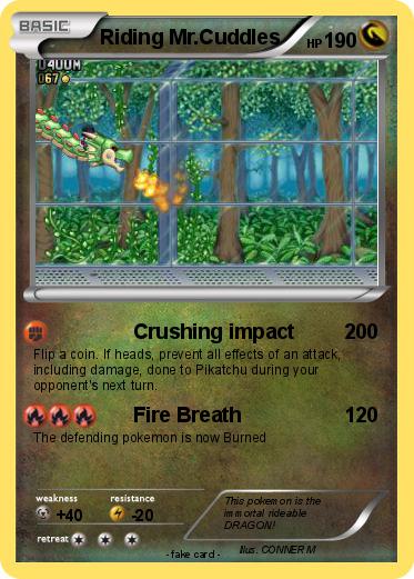 Pokemon Riding Mr.Cuddles