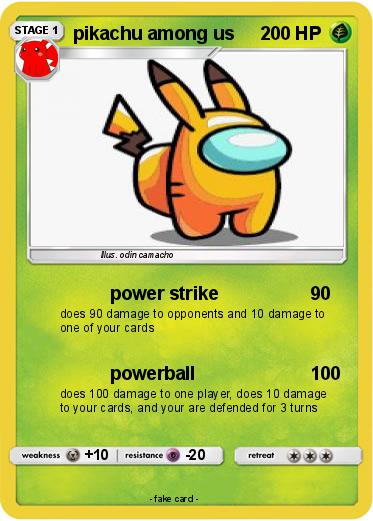 Pokemon pikachu among us