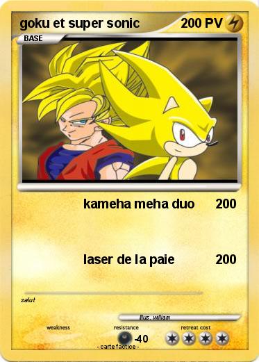 Pokemon goku et super sonic