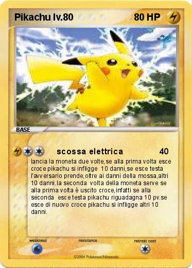 Pokemon Pikachu lv.80