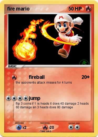 Pokemon fire mario