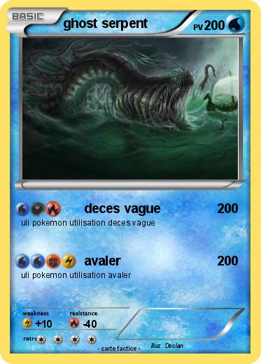 Pokemon ghost serpent