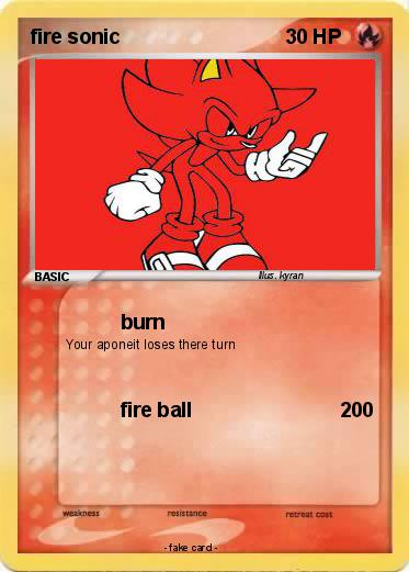 Pokemon fire sonic