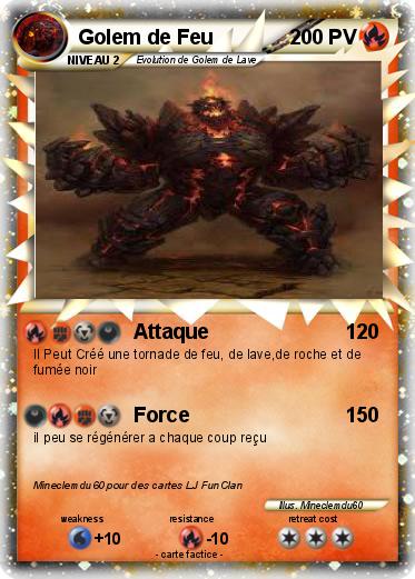 Pokemon Golem de Feu