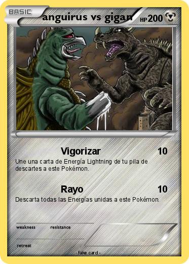 Pokemon anguirus vs gigan