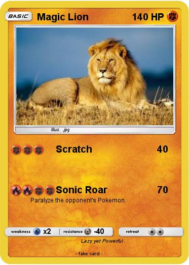 Pokemon Magic Lion