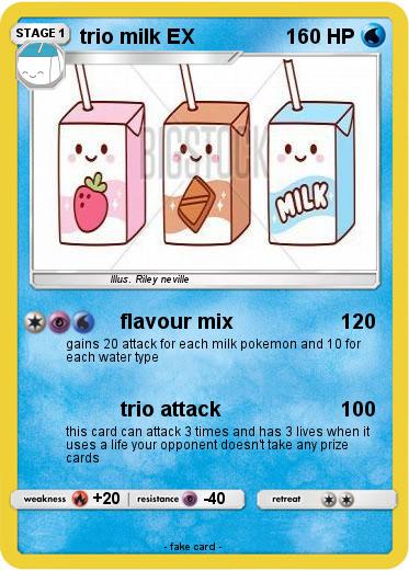 Pokemon trio milk EX