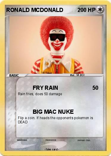 Pokemon RONALD MCDONALD