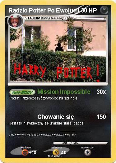 Pokemon Radzio Potter Po Ewolucji