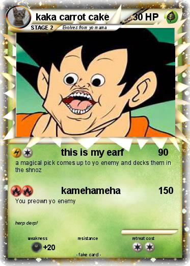 Pokemon kaka carrot cake