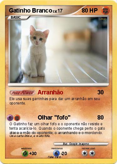 Pokemon Gatinho Branco