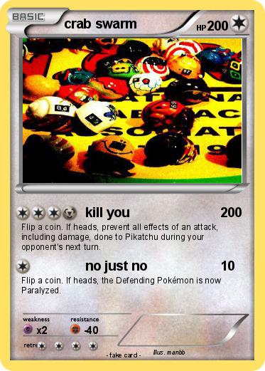 Pokemon crab swarm